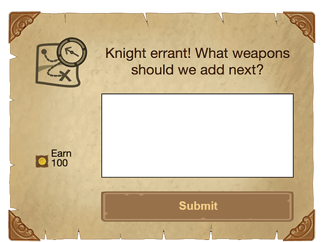 Use open answer in-app prompt for feedback