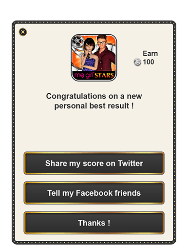 Engage with players with in app popup